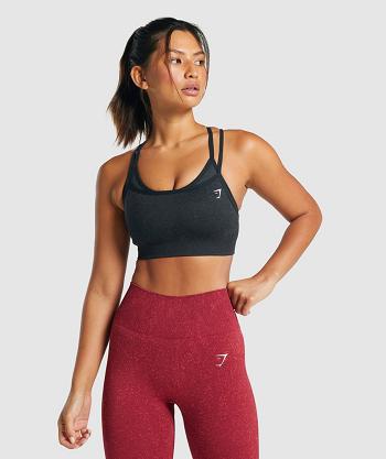 Gymshark Adapt Fleck Seamless Ženske Sportski Grudnjak Crne | HR 3376PJJ